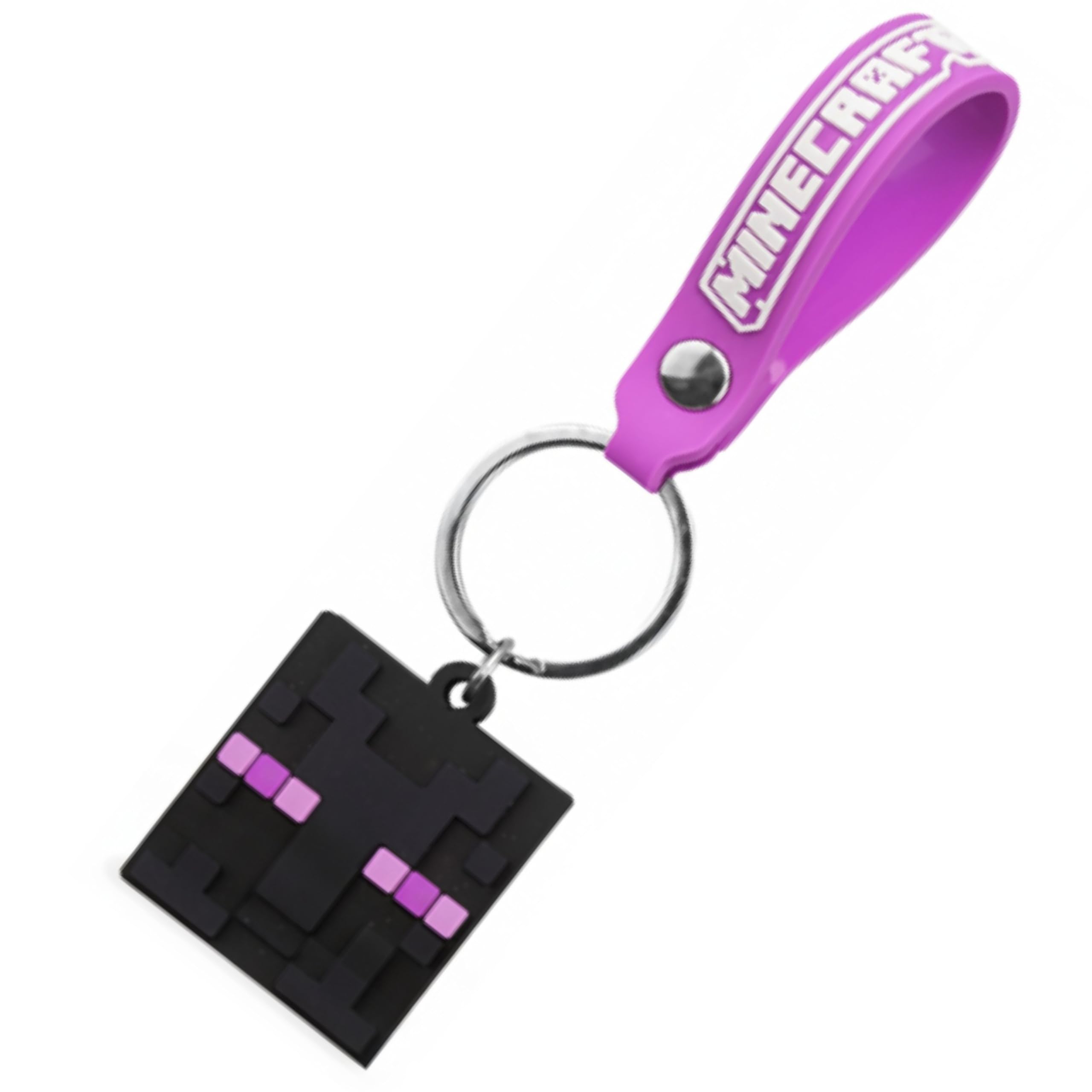 SRV Hub Minecraft Enderman Keychain Collection – Cute 2D Keyrings for Backpacks, Gaming Gifts for All, Party Bag Fillers, School Prizes, Birthday Party Supplies
