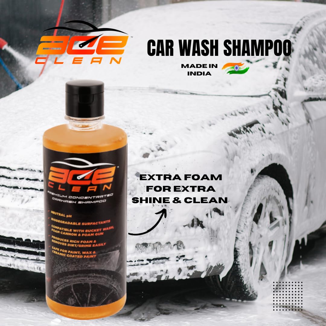 タカラベルモントShampoo Ace Ace Clean MAGIC Wash Plus Wax Car Shampoo Concentrate & Bike Wash