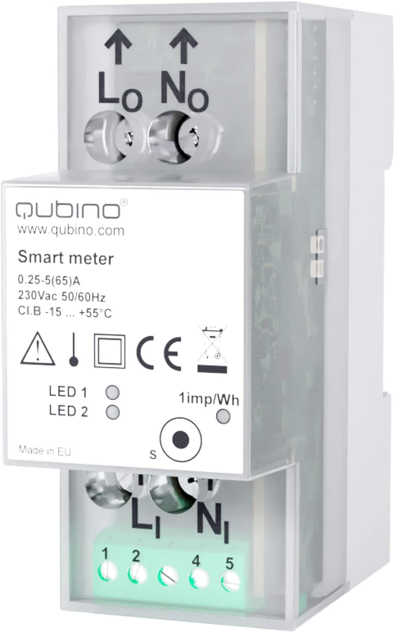 Qubino ZMNHTD1 Smart Meter Z-Wave module for Smart Home Rail DIN