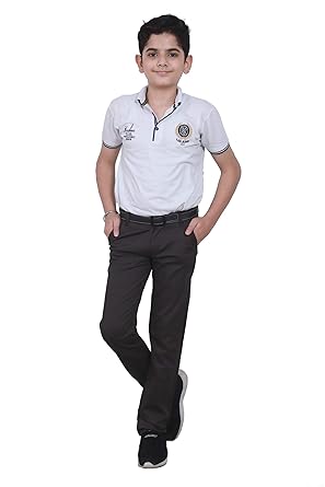 Cotton Berry Check Chinos for Boys