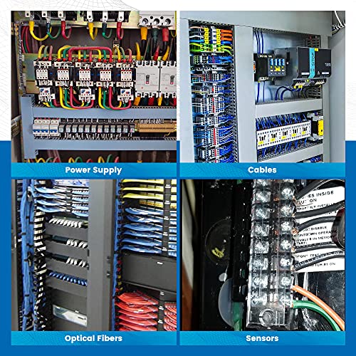 Cgele 6 Sets Terminal Blocks, 6Pcs 4/5/6 Positions 600V 15A Dual Row Screw Terminal Strip Block + 6Pcs Pre-Insulated Terminals Barrier Strip + 60Pcs Insulated Fork Wire Connector… #TOP6