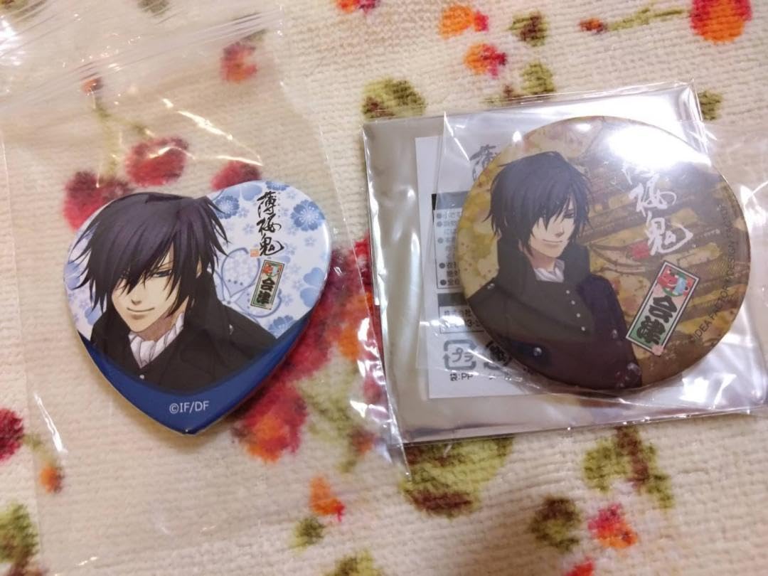 薄桜鬼　ハート缶バッジ斎藤 Amazon | 薄桜鬼 斎藤一 会津限定 ハート缶バッジ缶バッジ ar