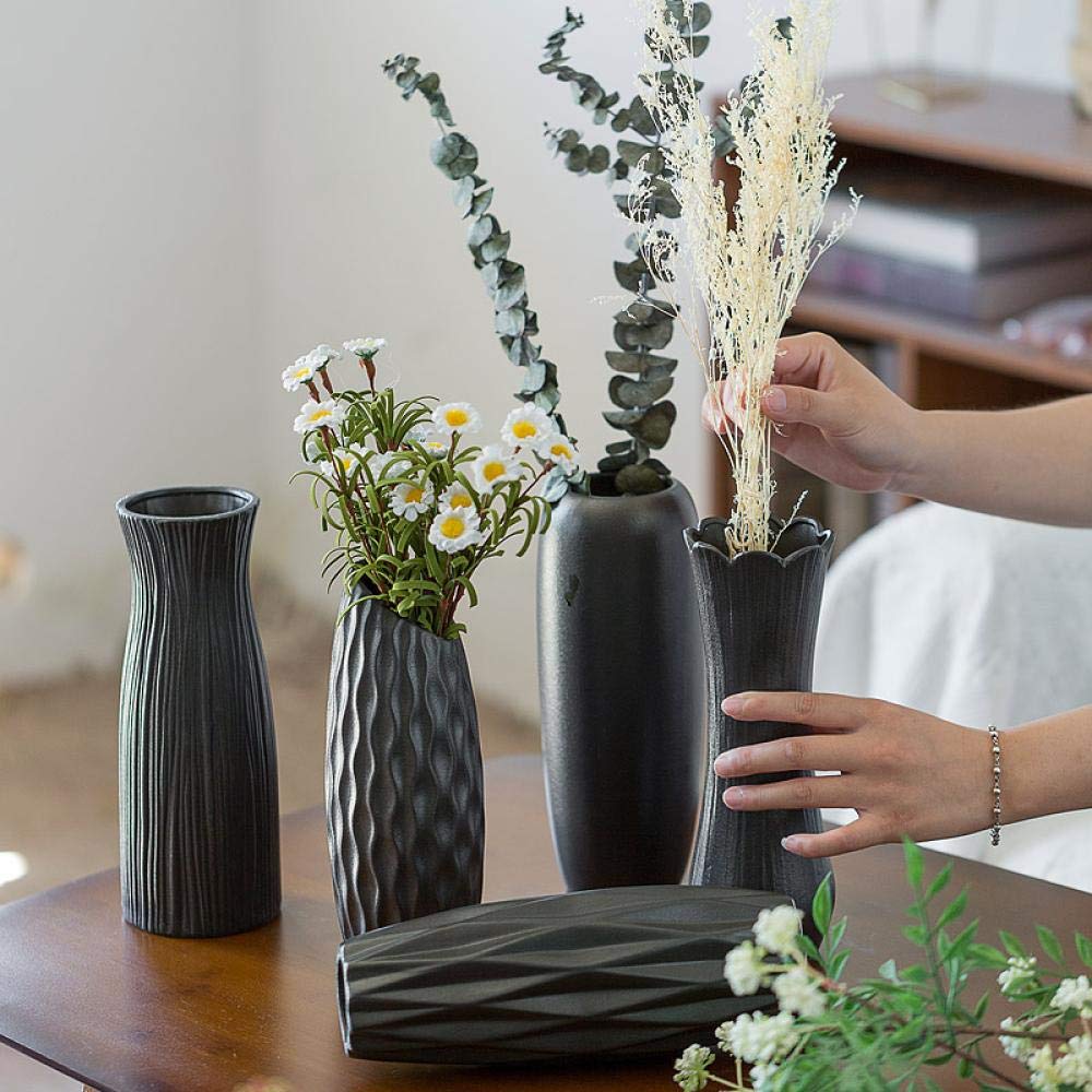 Modern Creative Classic Vase Chinese Arts and Crafts Decoration Contracted Porcelain Vase Creative Gift Home Decoration (B 24x8x9cm)