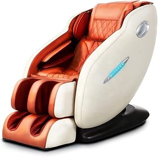 3D Cero Gravedad Silla de Masaje eléctrica Shiatsu Cero Gravedad Masaje Asiento Entero con 6 programas de Masaje automático Cómodo Sillón Lounge Relax Silla