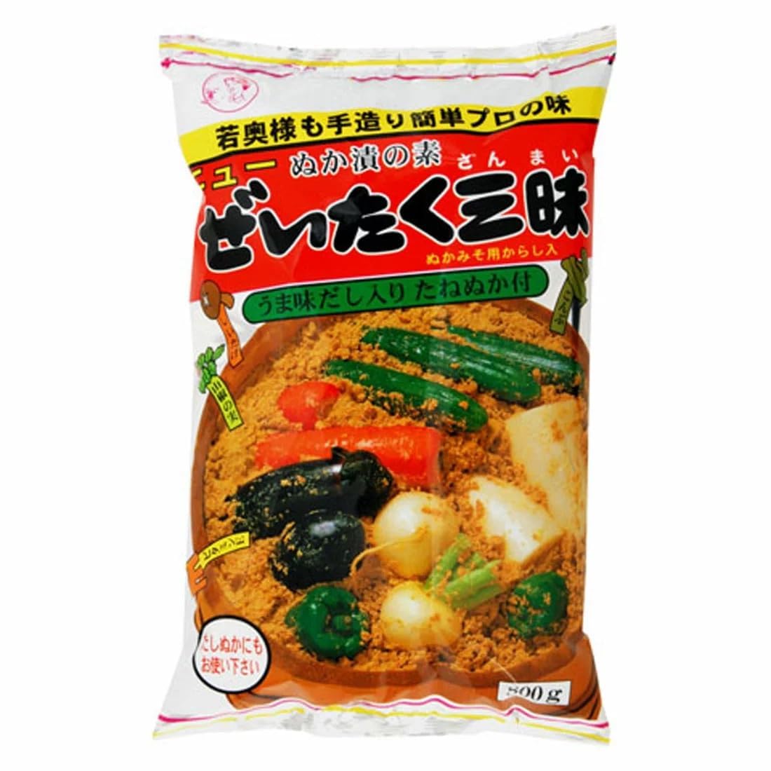 【Nukazuke】 Amazon.com : Kokujo Zeitaku Zanmai Nukazuke no Moto 800g (Pack of