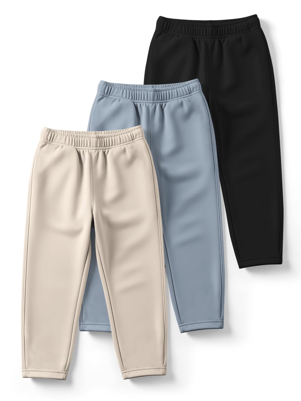 HELLCAT Trendy Solid Cotton Blend Regular Fit Track Pant for Boys - Pack of 3-picture-29