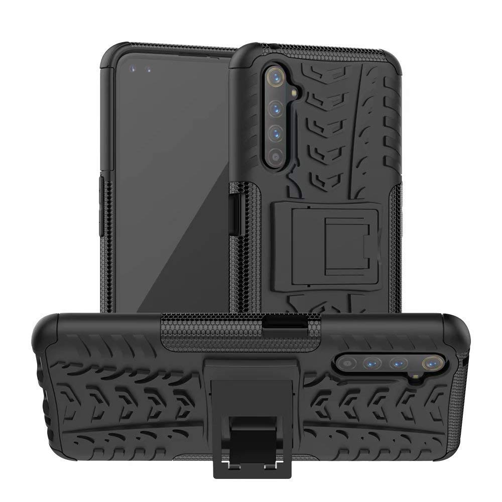 Newlike Plastic Realme 6 Pro, Back Cover, Premium Real Hybrid Shockproof Bumper Defender Cover, Kick Stand Hybrid Desk Stand (Black) Back Case Cover for Realme 6 Pro (B08BK5FDZ8) Amazon Price History, Amazon Price Tracker
