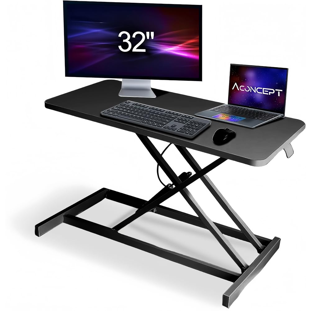 Amazon | TechPeak スタンディングデスク 卓上 天板サイズ95