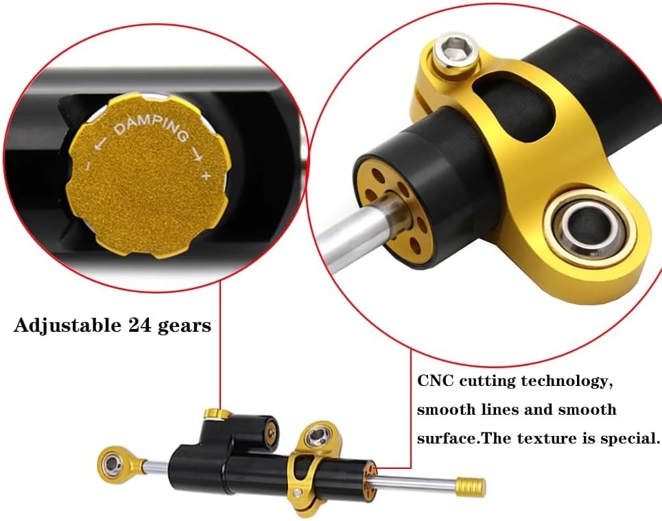 Adjustable Steering Damper Stabilizer Mount Bracket For Kawasaki NINJA ZX636 ZX6R 2005-2006