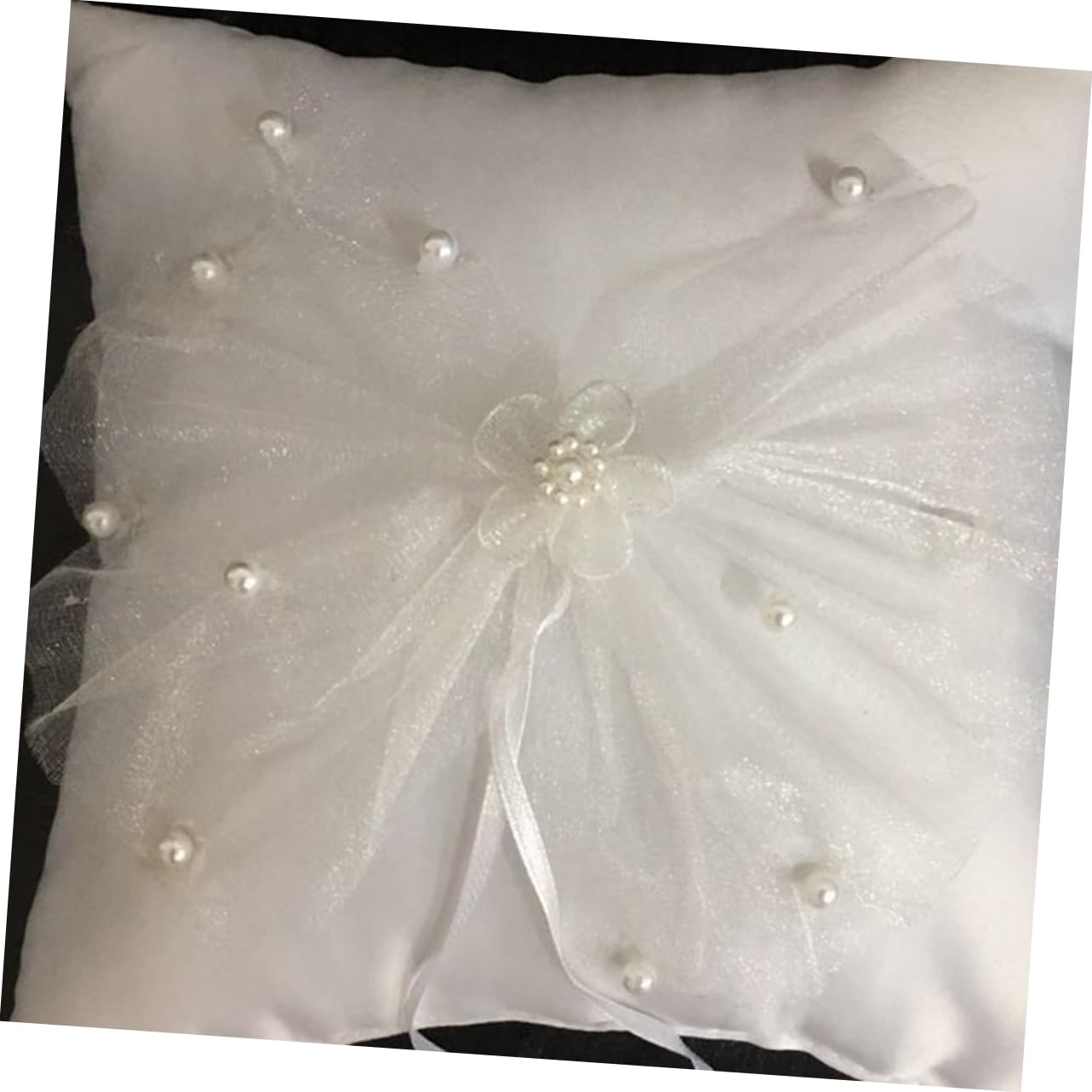 Abaodam 3 Pz Cuscino Ad Anello in Pizzo Cuscino Ad Anello in o Portafedi Matrimonio o Ad Sposa Ragazza Fiori etto Ad Bianca