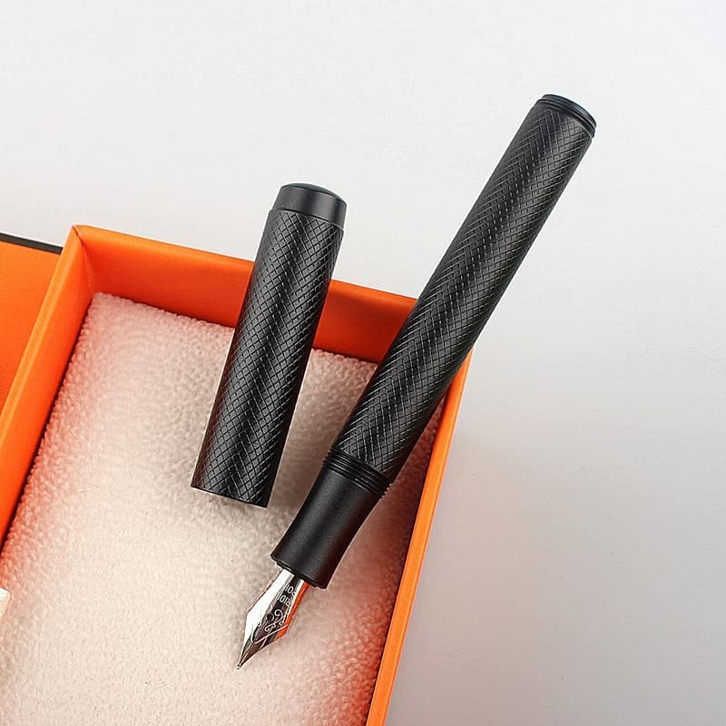 Juego de bolígrafos de metal con estuche de regalo, la mejor pluma estilográfica, bolígrafo elegante y bolígrafo de escritura de lujo, bolígrafo de caligrafía para hombres y mujeres