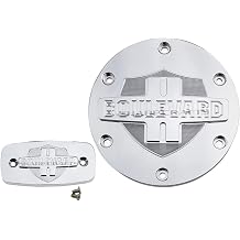 Chrome Derby Clutch Cover Engine Stator Guard + Brake Master Cylinder Reservoir Cover Cap For Suzuki Boulevard M109R VZR1800 Intruder M1800R