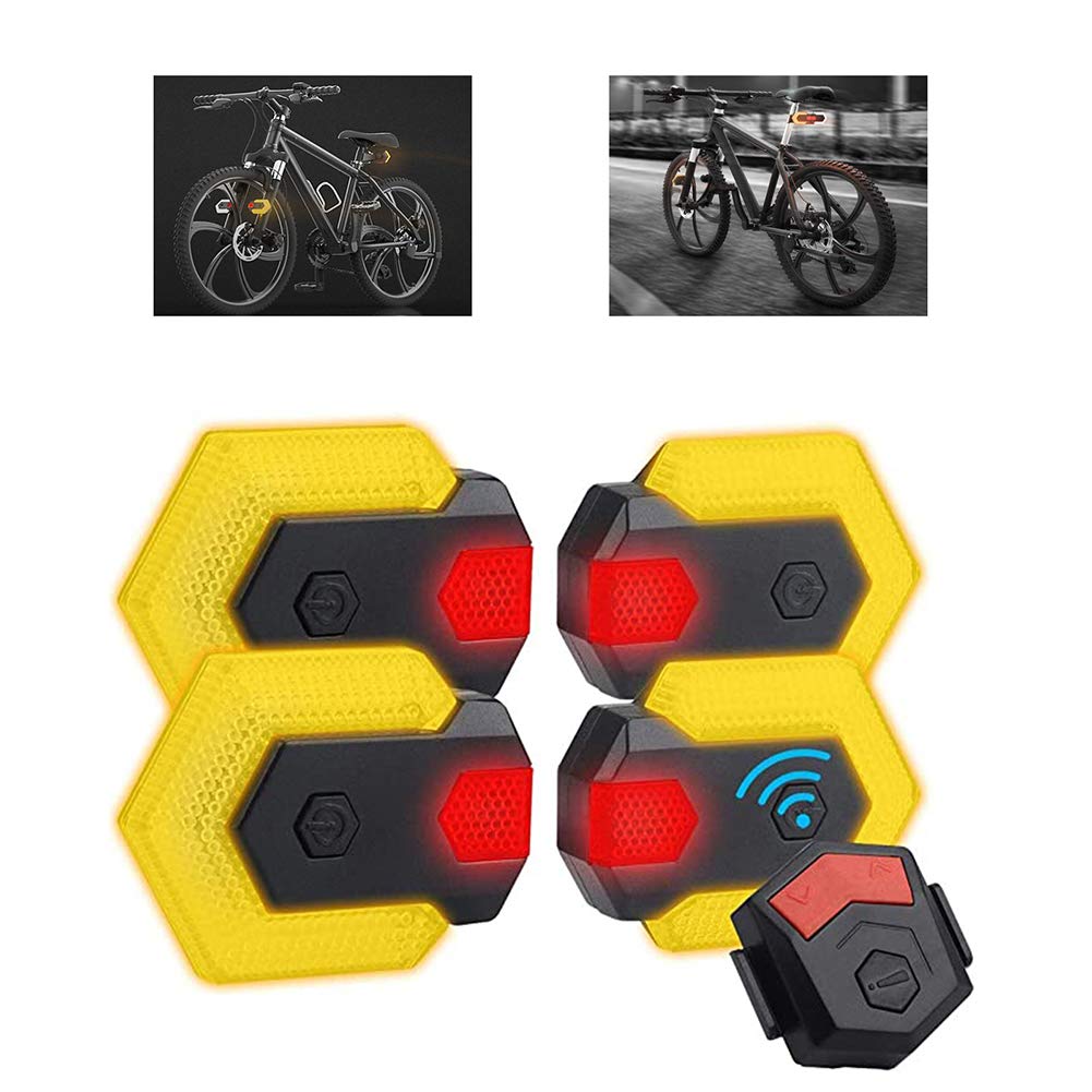 Luce Posteriore per Bici LED USB Ricaricabile Impermeabile Luce Posteriore per Bici con indicatori di direzione indicatori Anteriori e Posteriori per Bicicletta Intelligenti con Telecomando Wireless