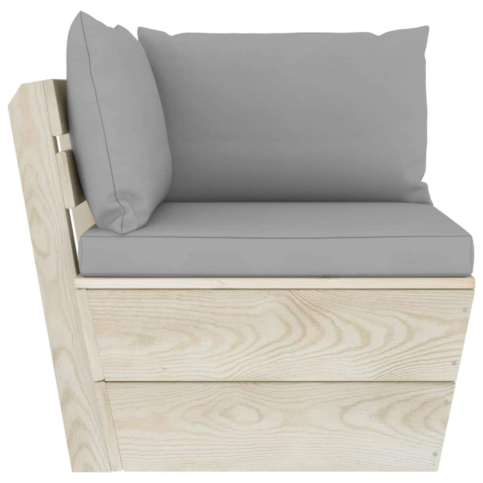 Sofá de palets de jardín 2 plazas con Cojines Madera de Abeto palets terraza Exterior Sofa terraza Exterior Muebles de jardín de Palet Sofa de Jardin 3063385