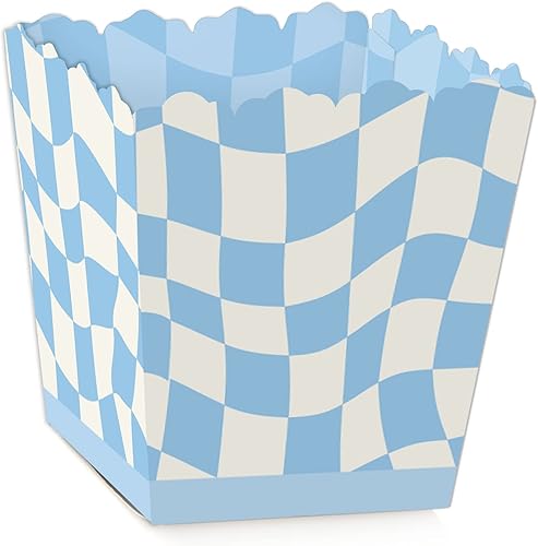 Miniatura 9 de Big Dot of Happiness Caja de regalo a cuadros verde salvia, mini cajas de regalo para fiesta, cajas de dulces de golosinas, juego de 12