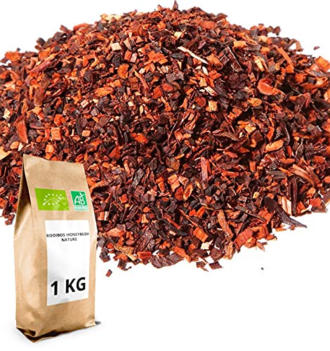 Rooibos Bio Honeybush vrac 1kg tisane sans théine agriculture biologique 400 tasses