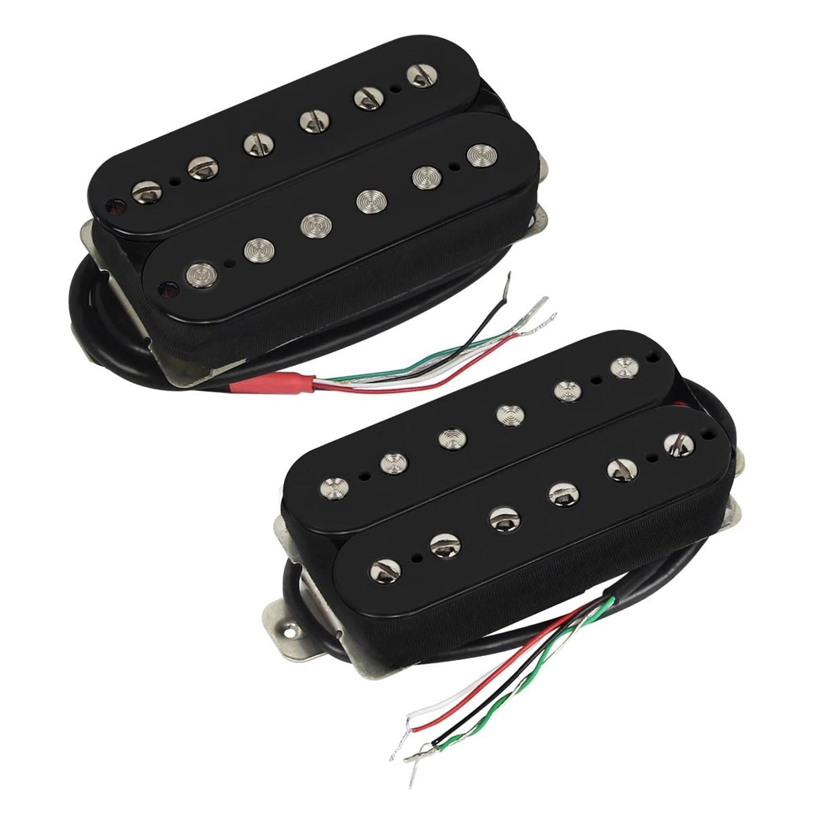 Repuestos Para Pastillas De Guitarra Pastillas De Guitarra Duraderas De Calidad Profesional. | 2 uds Alnico 5 pastilla de guitarra Humbucker Pickup doble bobina negro para guitarra eléctrica