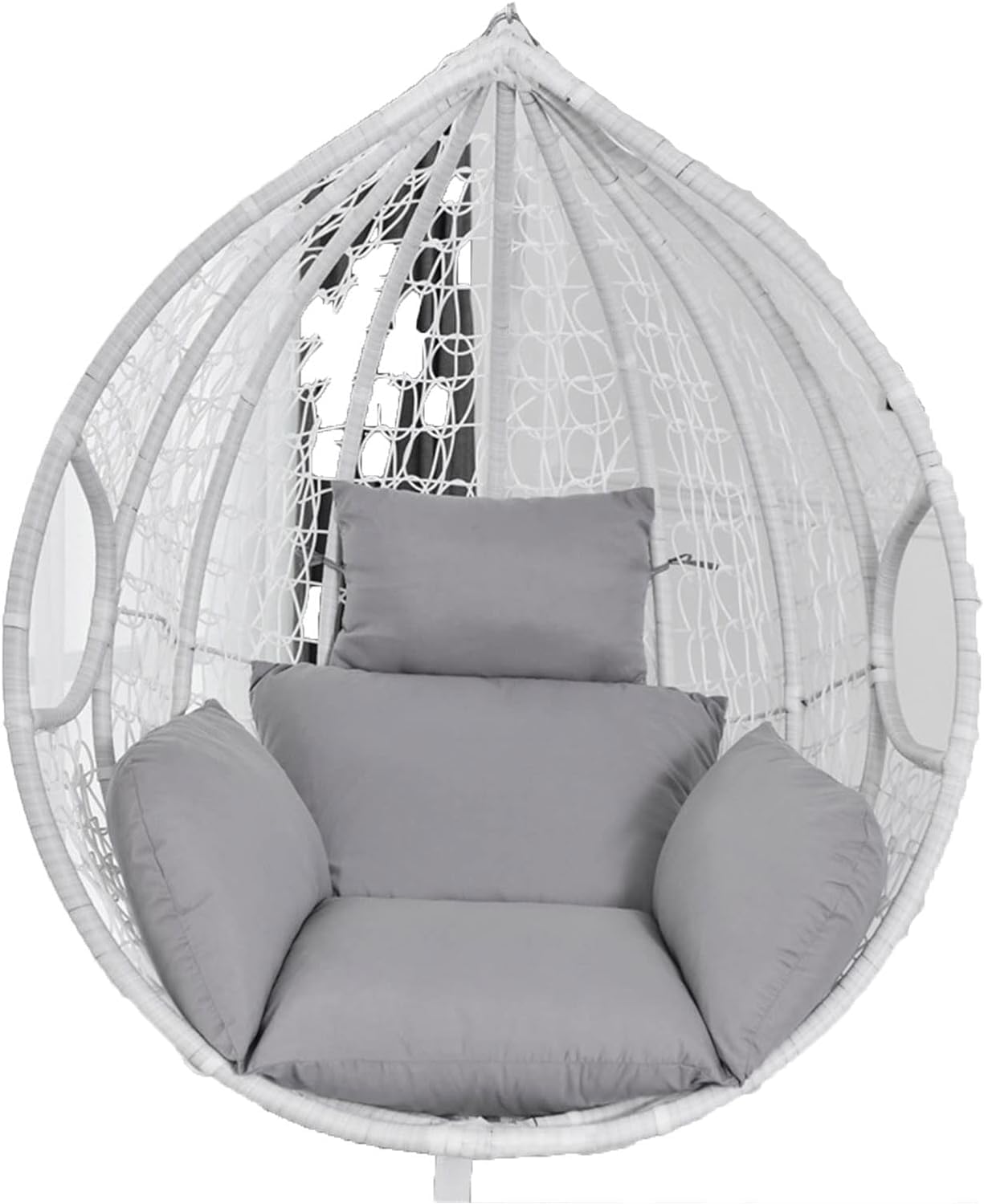 Hamac chaise avec coussin moelleux balançoire de jardin et chambre