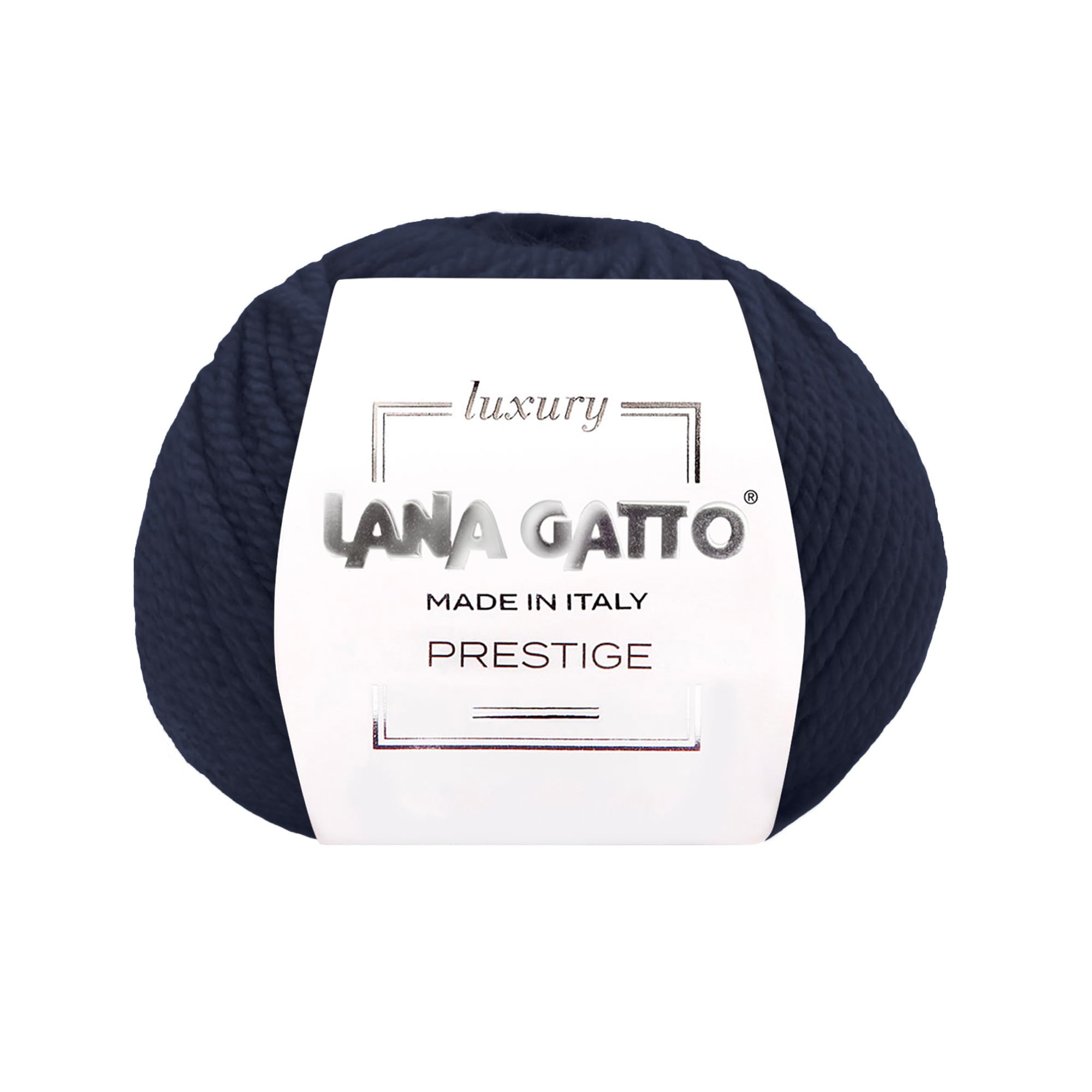 100% Cashmere Yarn for Knitting and Crochet Lana Gatto Luxury Prestige Line, 25 gr. 75 mt, 0.9 oz 82 yds (Blue - 1015, 1)