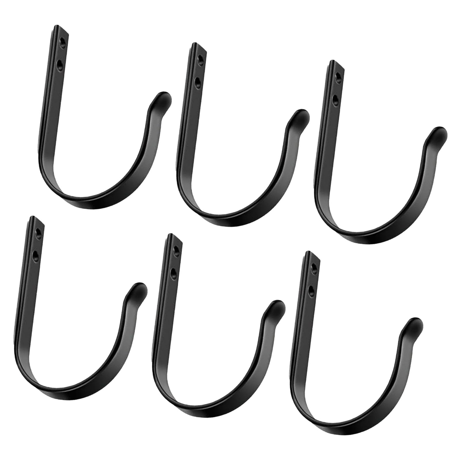 Carotoe Multicolor 6Pcs Strong Metal Hooks For Wall Fastening Organizing Cooking Utensils Bathroom Garage Items Easy Installation Hooks Metal Adhesive