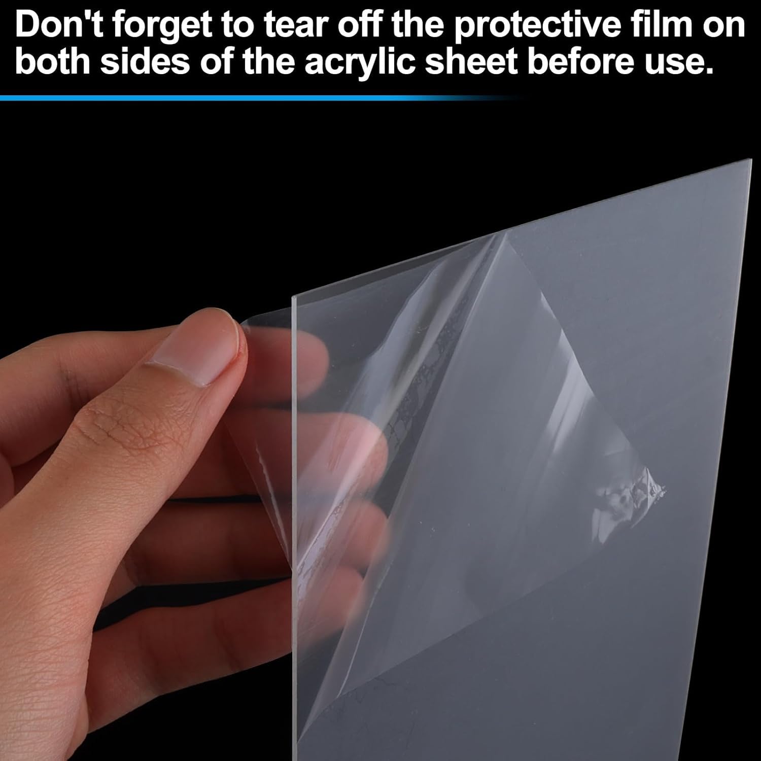 Lot De 20 Plaques Acrylique Transparente 1mm 30x20cm Plexiglas Robuste - Remplacement Verre Cadre Photo Et DIY