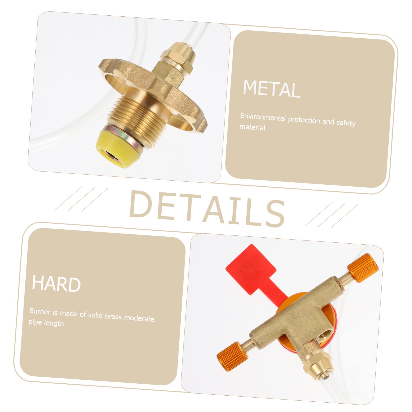 DOITOOL 1pc Stove Grill Tools Propane Tank Adapter Canister Nozzle Camping Supply Portable Cylinder