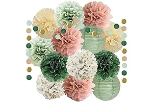Vibrant Sage Green and Pink Decorations for Memorable Baby Showers
