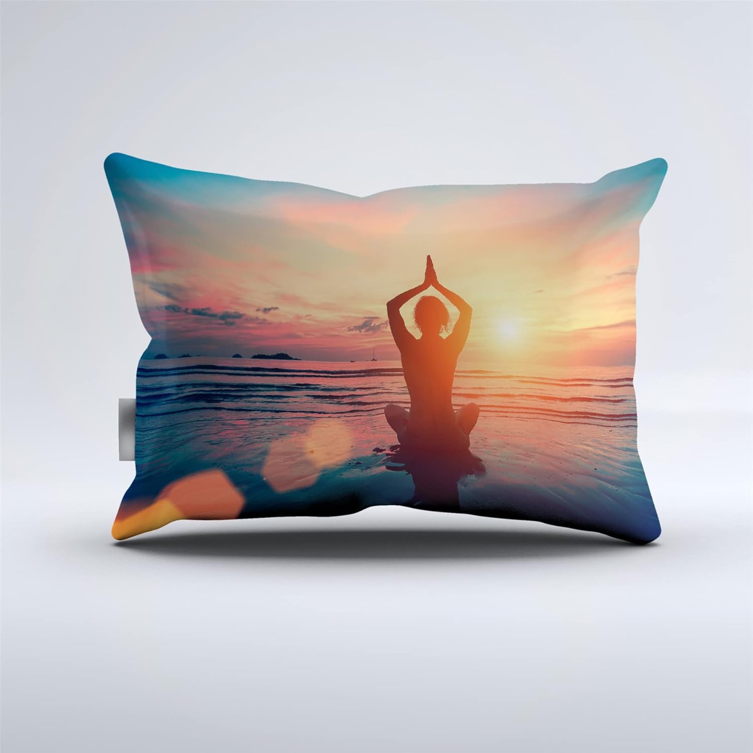 XIICOO Yoga Workout Bedding Set Yoga Girls Exercise Meditation Yogic Discipline Comfortcer Set |1 Comforter+2 Pillowshams(3Pcs) or Sheet (4Pcs) (B,FULL-3PCS)