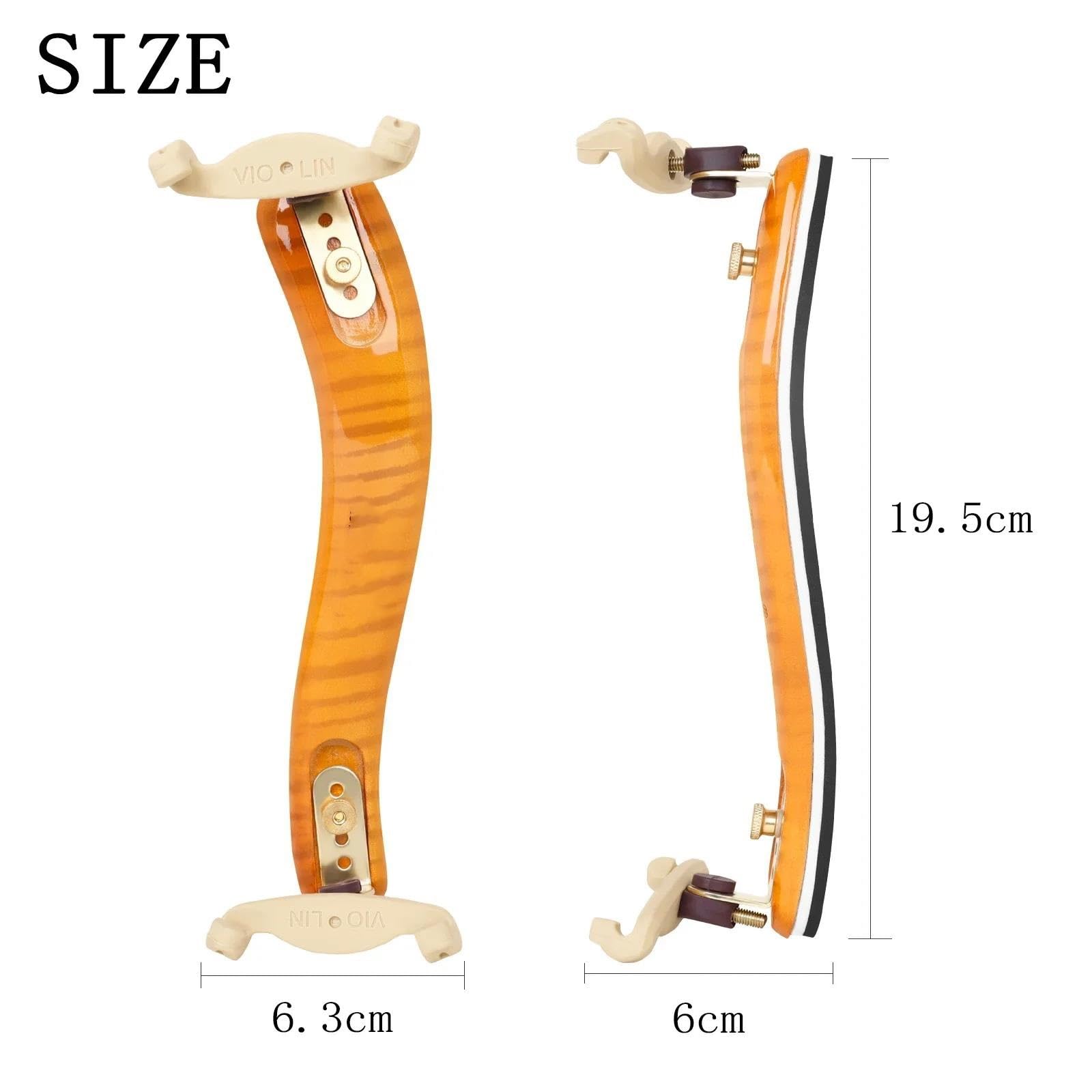 poggiaspalla per violino 4/4 Violino Spalliera Acero Spalliera Regolabile Artiglio Allevia Accessori Violino
