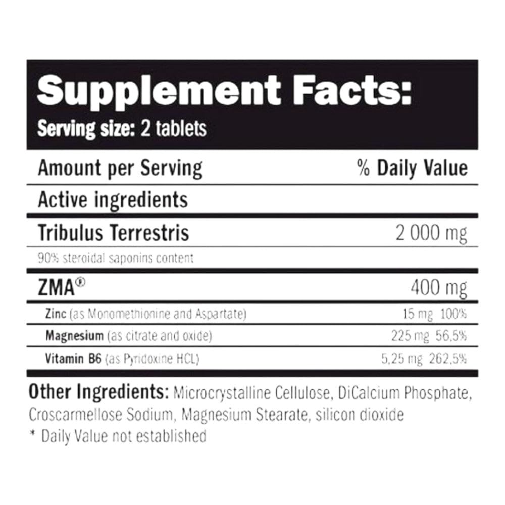 AMIX - Complemento Alimenticio - Tribu-ZMA - 90 Tabletas - Recuperador Muscular - Estimula la Testosterona - Aumenta la Masa Muscular - Complemento Deportivo