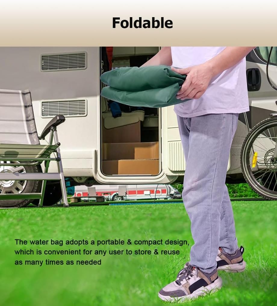 50-6000 Gal Extra Large Water Storage Bag, Farm Agricultural Drought-Resistant Water Container with Faucet, Portable Watering Bladder Tank(Green,1x0.8x0.5m/400L/105.7gal)