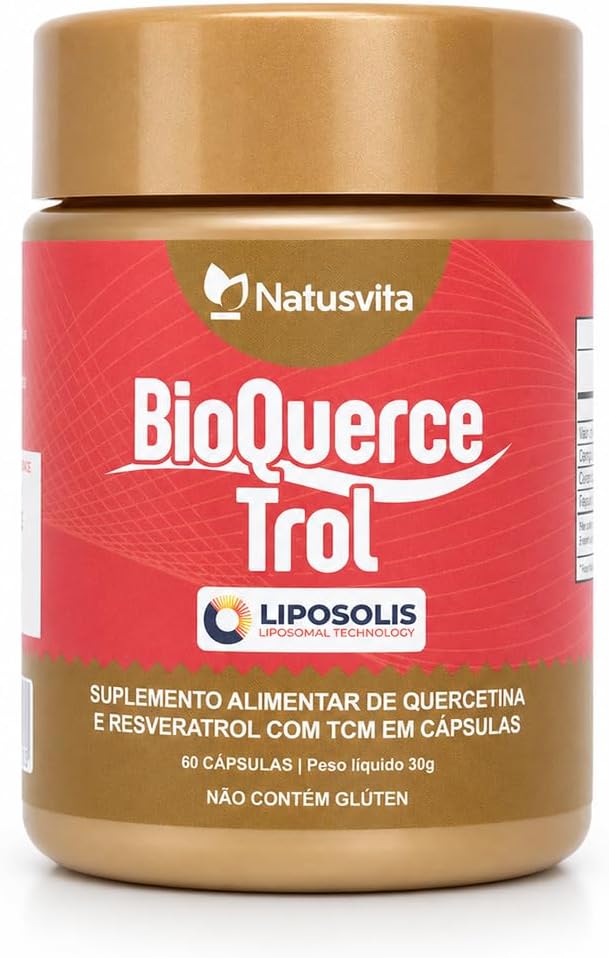 BioQuerceTrol - Quercetina e Trans-Resveratrol Lipossomal com TCM em Cápsulas (1 und. 60 cápsulas)