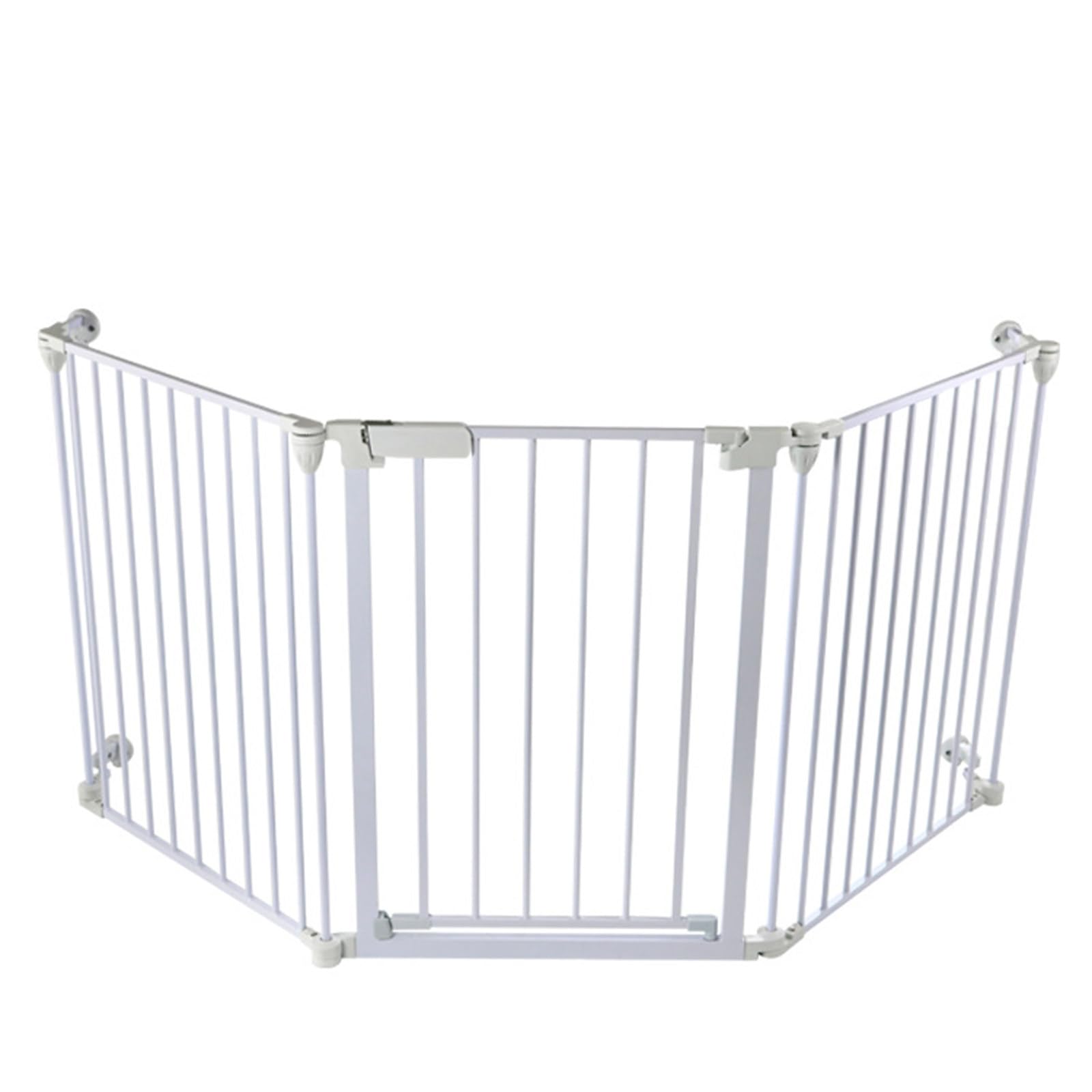 Barrière sécurité enfant à fermeture automatique et extensible en métal robuste