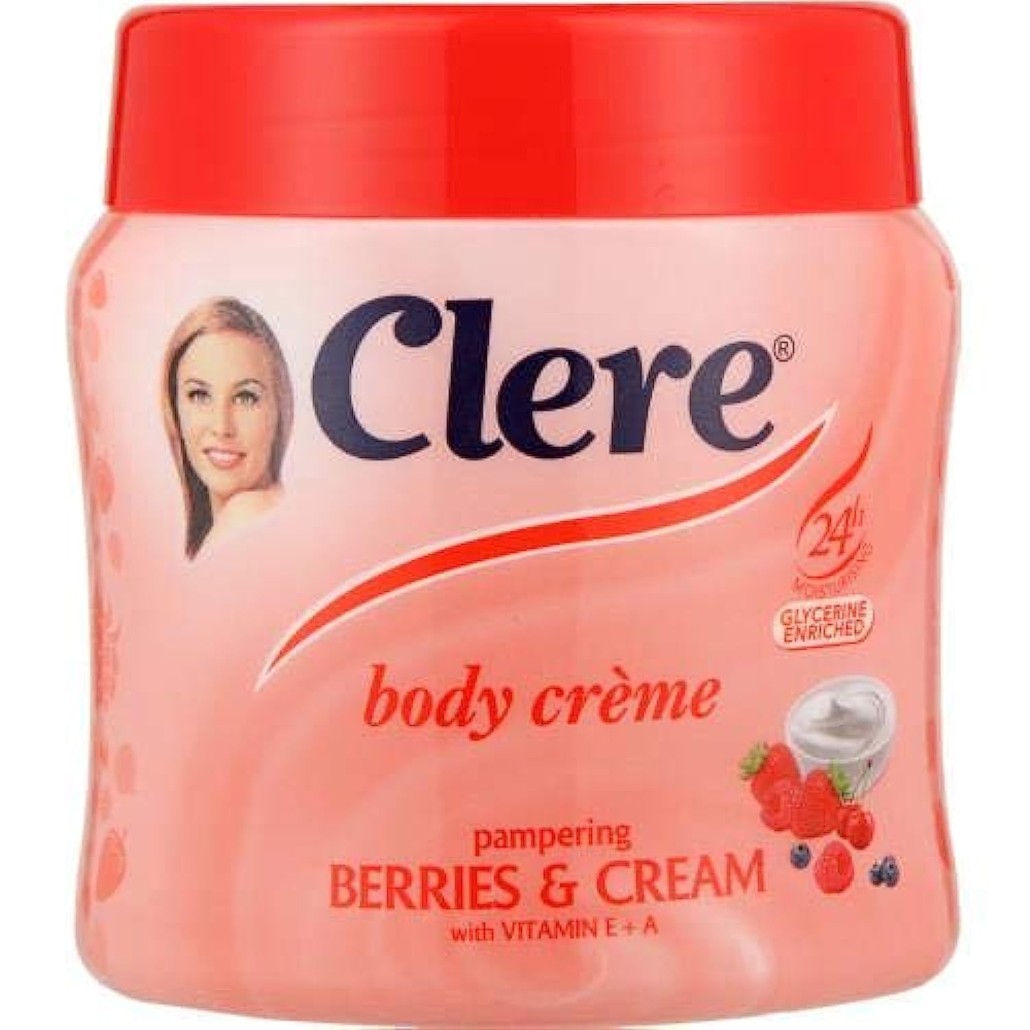 CLEREPampering Berries & cream Body Cream 300ml