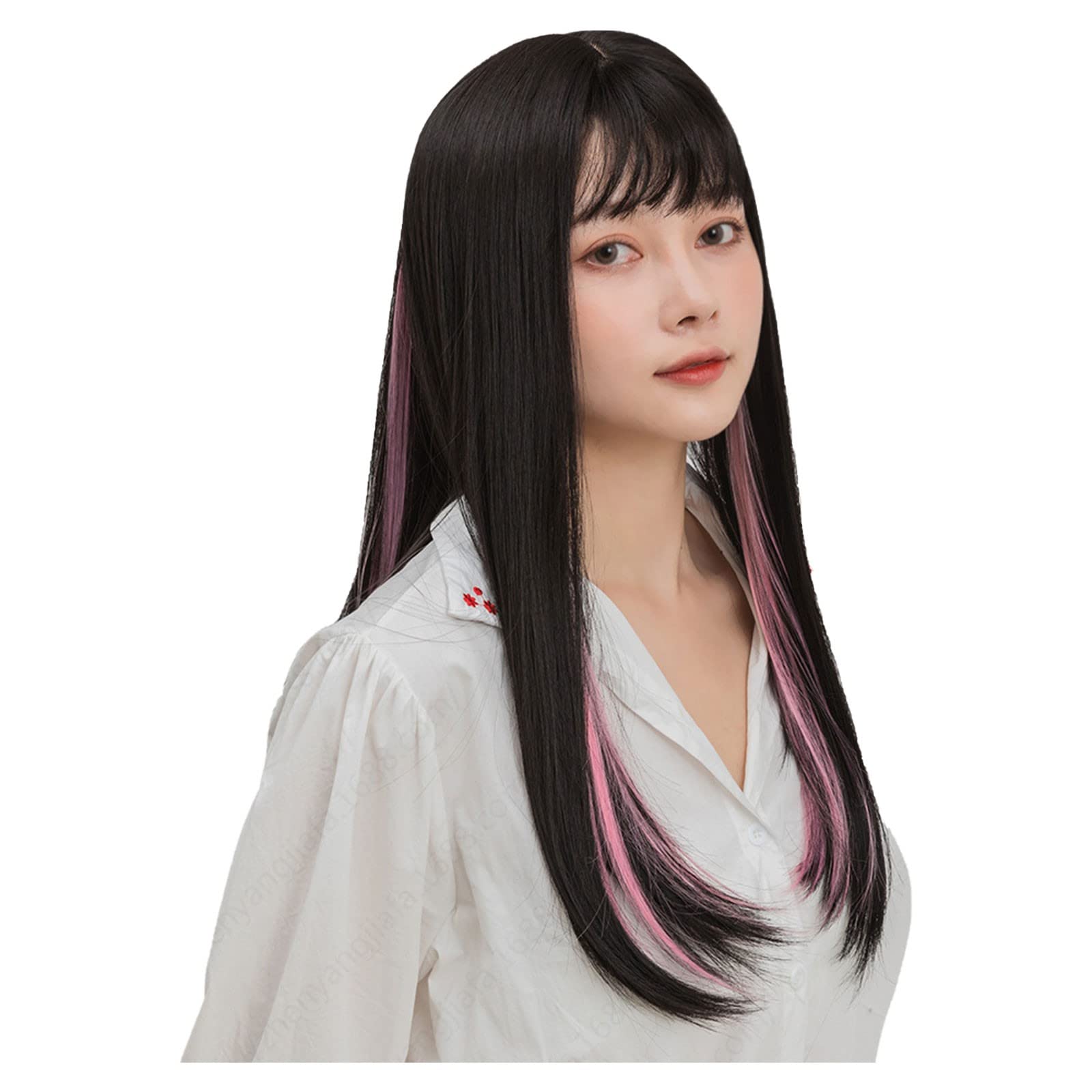 Amazon.co.jp: ウィッグ 透气性高いウィッグ ストレート セミロング 