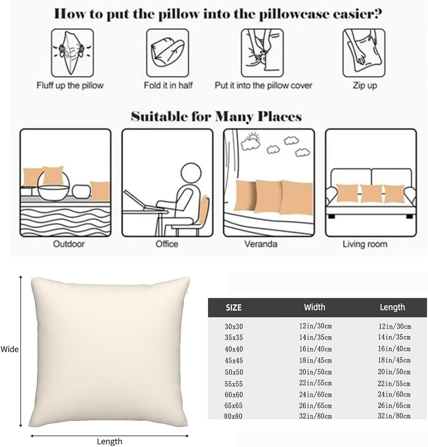 Juego de 4 Funda Cojin 60x60cm Fundas Cojines Sofa Azul Doble Cara Suave Cojines Exterior Impermeable Geometría Cuadrado Funda de Almohada para Sofá Coche Cama Sillas Cojines Decorativos S-1813