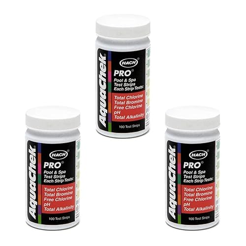 Aquachek Tiras De Pro de piscina y Spa 5-in-1kit de prueba 3Pack