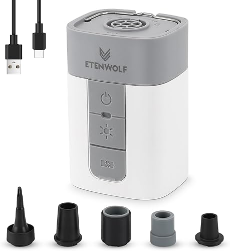 ETENWOLF AIR 5 PRO MAX Bomba de aire para inflables, bomba de aire eléctrica portátil con batería de 10400 mAh, inflador rápido 4 veces y disponible en Yaxa Costa Rica