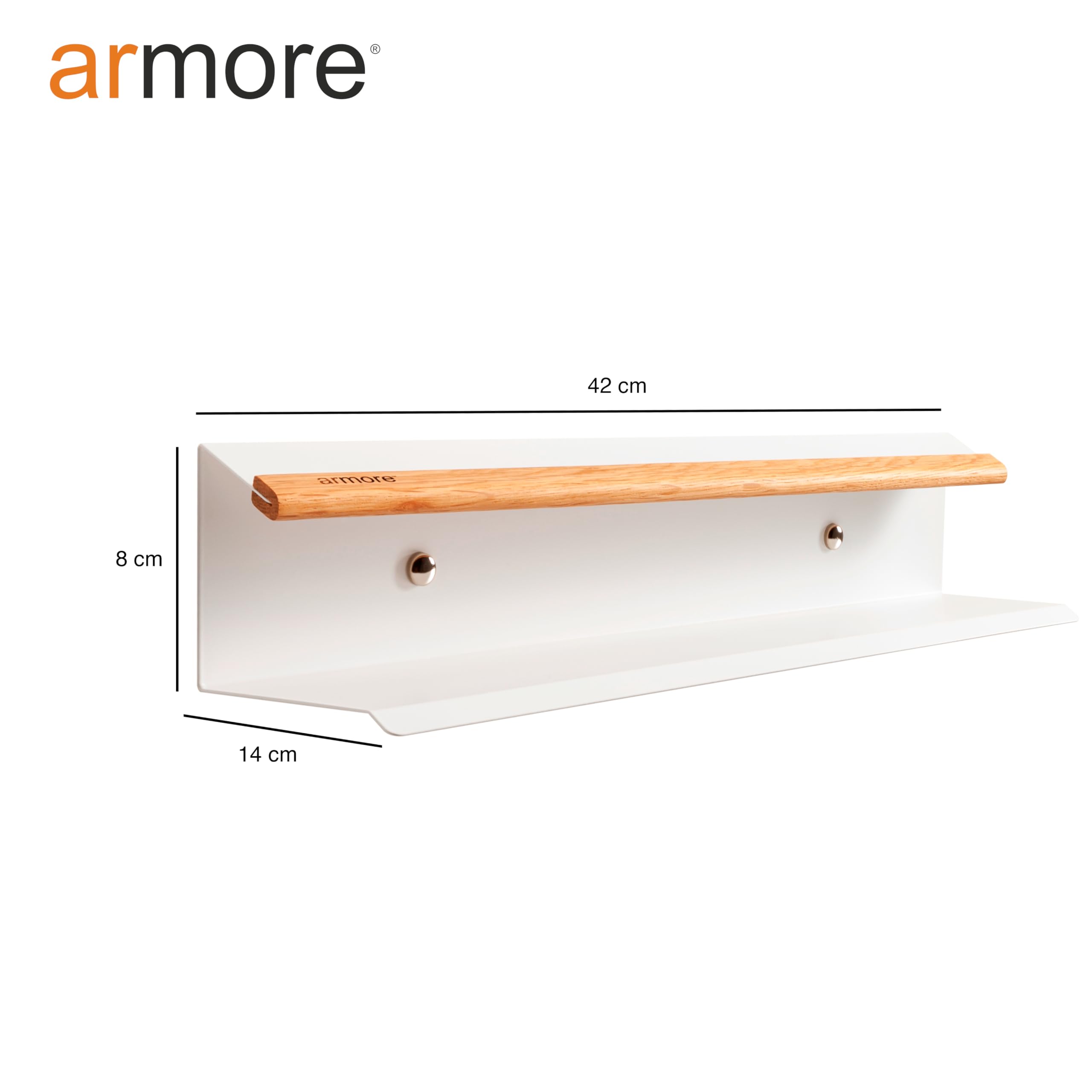 armore Par de zapatero 2 piezas zapatero moderno ahorro de espacio delgado para colgar en la pared entrada metal madera con 1 estante de visualización hasta 3 pares de zapatos resistente (blanco x 2)