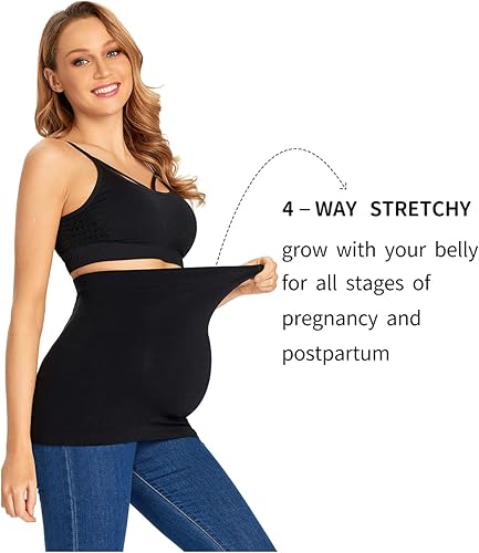 Miniatura 5 de Combinación de extensores de camisas de maternidad y pantalones extensores de cintura, banda de maternidad sin costuras