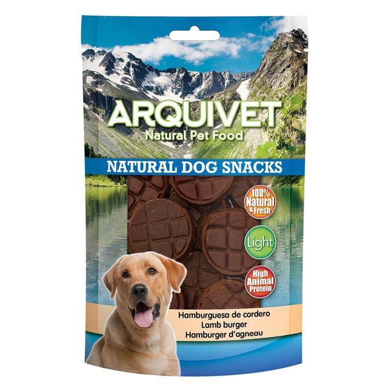 Arquivet Protein Patties - Hamburguesa de Cordero para Perro, 100 g