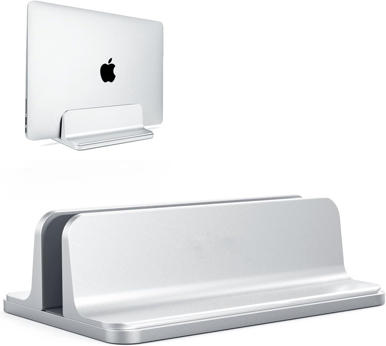 ORANGEHOME Soporte vertical para laptop soporte de cuna para laptop base de escritorio de pie para laptop con tamaño ajustable soporte de accesorios