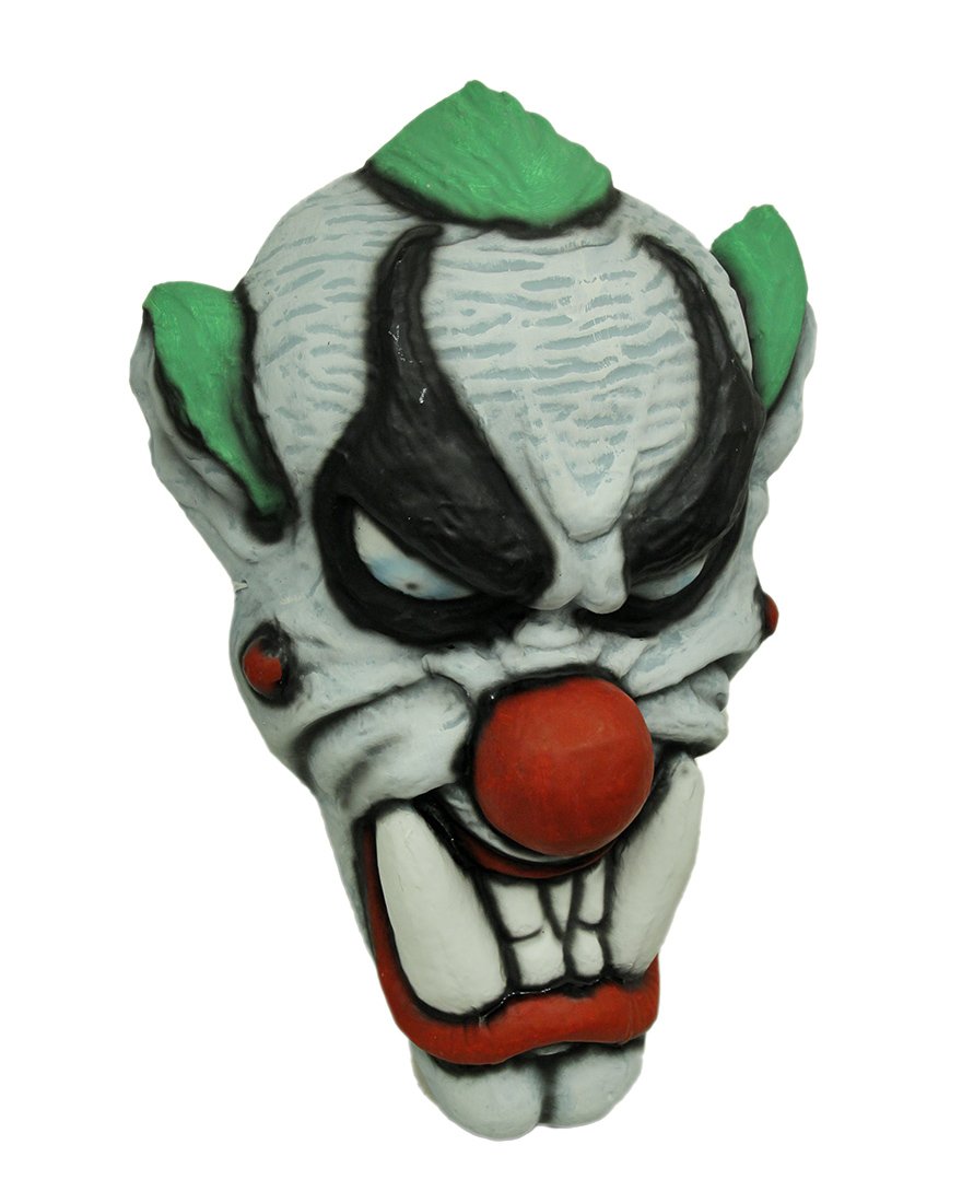 ZeckosGiant Crazy Evil Clown Wall Costume Mask 31 inch
