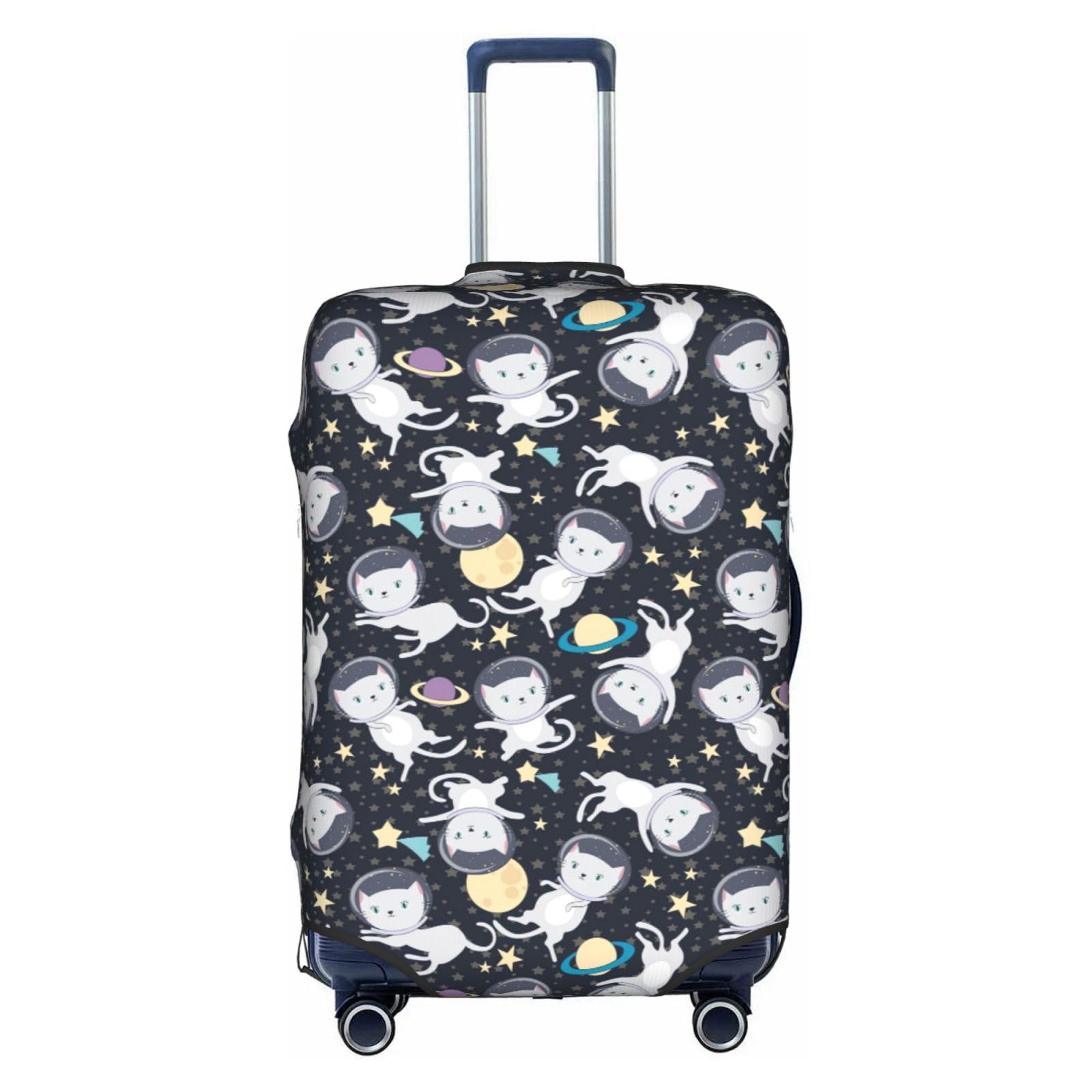 Housse de protection chat astronaute lavable en polyester blanc taille L - 8