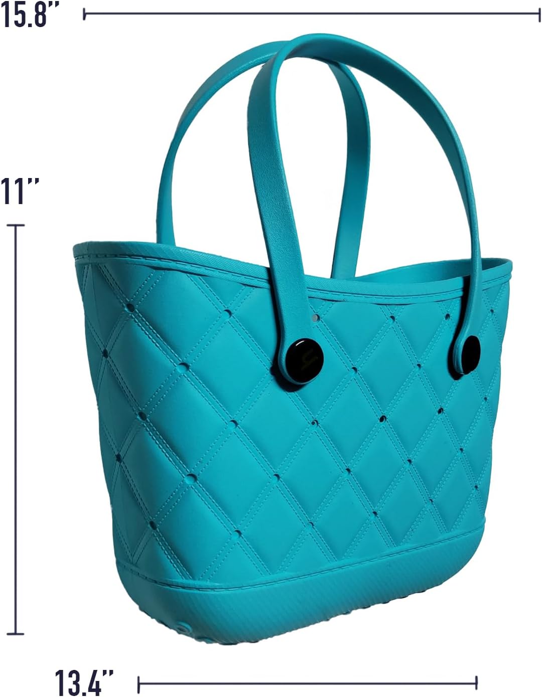 Large Beach Bag, Waterproof Sandproof Rubber Tote Bag for Women, for Travel, Pool, Boat, Groceries - Image 4