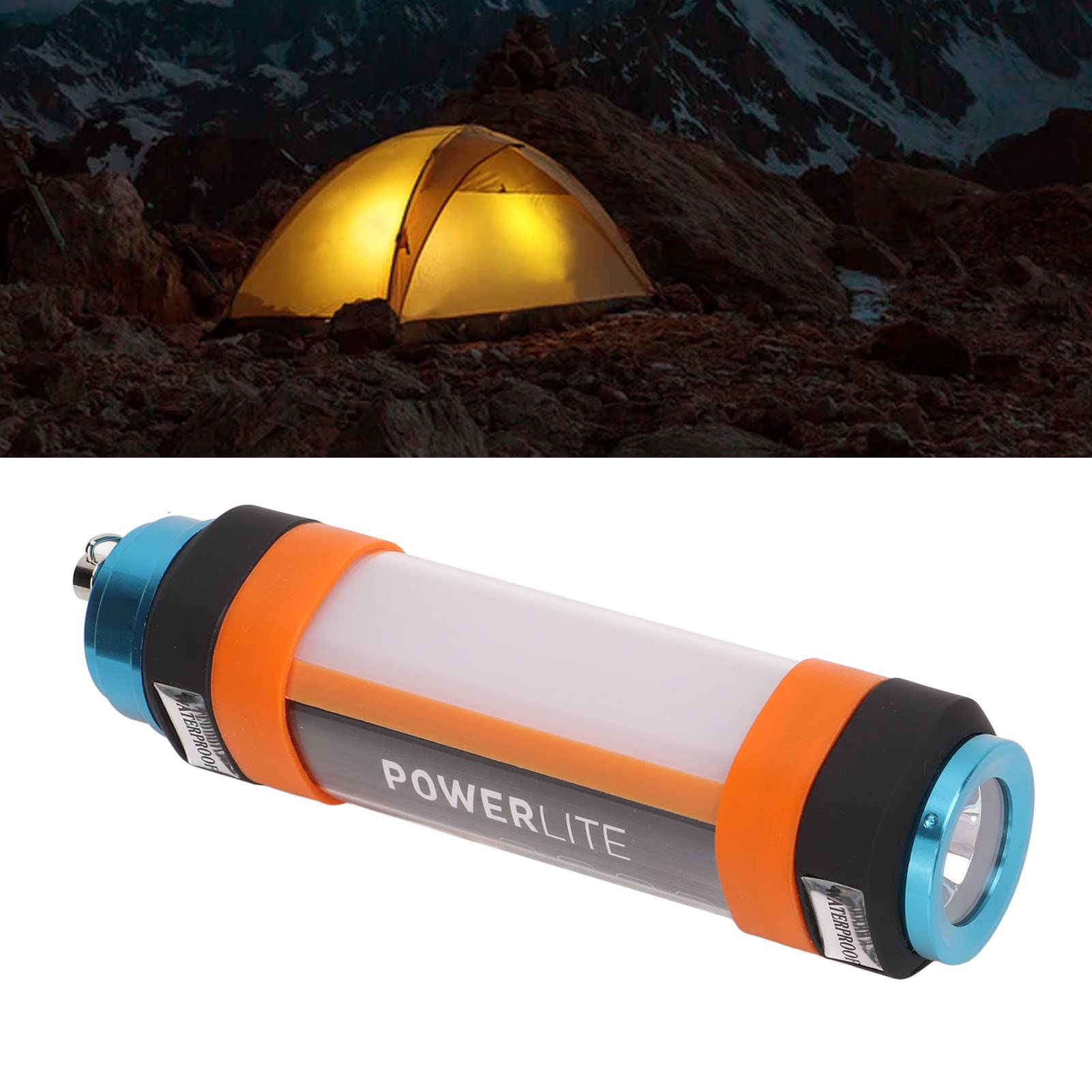 Luz De Camping Versátil - Recargable Por USB Y Función De Banco De Energía - IP68 Resistente Al Agua, 6 Modos, Diseño De Cordón Para Entusiastas Del Aire Libre