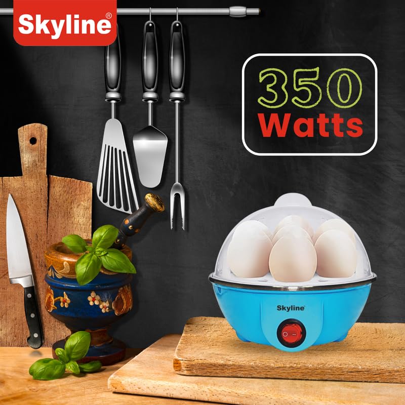 Image of Skyline 350 Watt Electric Egg Boiler, Quick & Easy Egg Cooker with BPA-Free Plastic