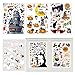 Halloween Fenster Sticker,Halloween Aufkleber,Fensterbild Statisch Wandaufkleber,inklusive Kürbisse,Hexen,Geister und andere Muster,Halloween Party Wand Fenster Dekoration
