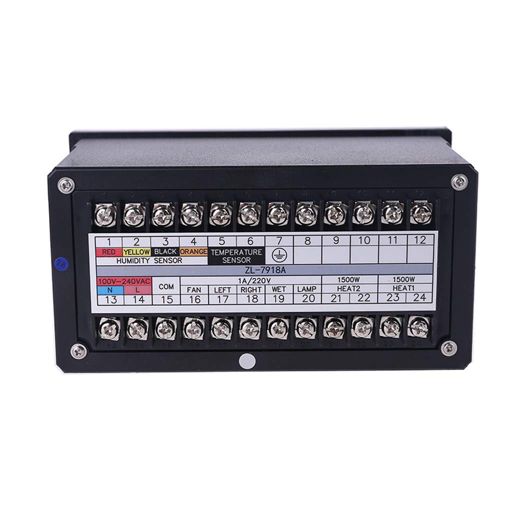 SHOTAY ZL-7918A Automatische Multifunktions-Inkubatorsteuerung 100-240 V LCD-Anzeige Temperatur Feuchtigkeitsregelung 18 Thermostat-Wärmeregler für Lager