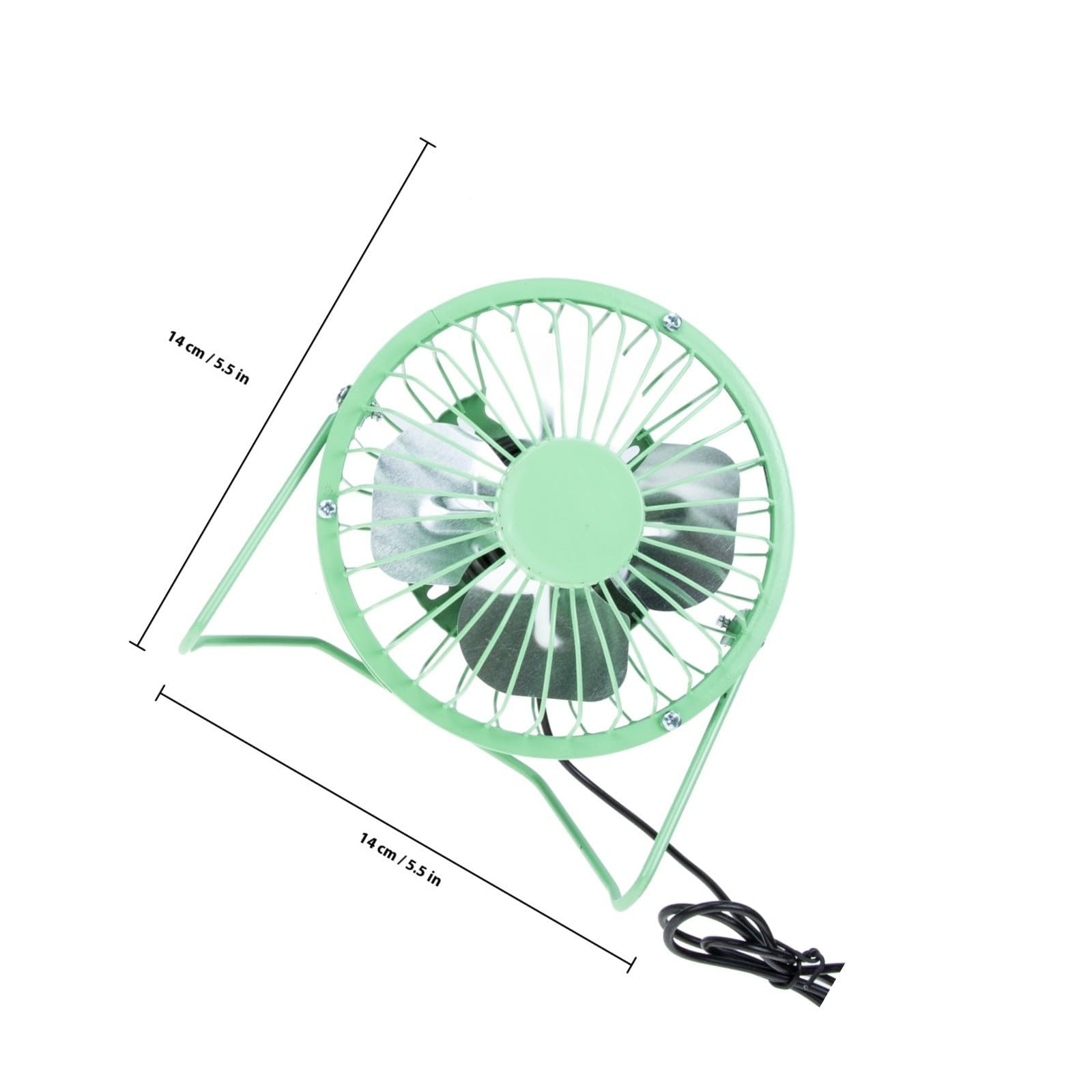 Ventilatore Solare Portatile da Scrivania, Ricarica Usb, Silenzioso